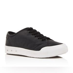 Rag & Bone Black & White Leather Lace Up Sneaker(Size 37)